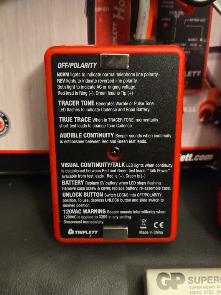 Triplett 3399 Fox & Hound Premium Tone & Probe Wire Cable Tracing & Testing Kit