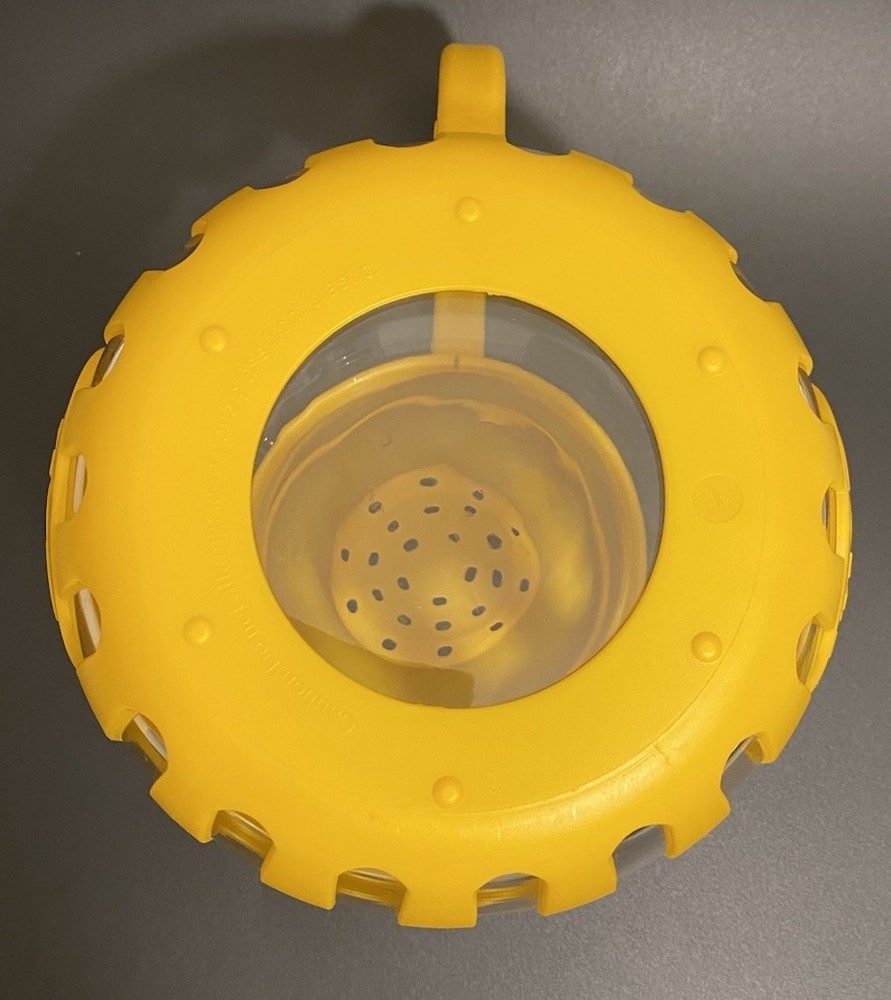 Ecolution Micro-Pop 3 Quart Microwave Popcorn Popper-Yellow W/Instructions NWOB
