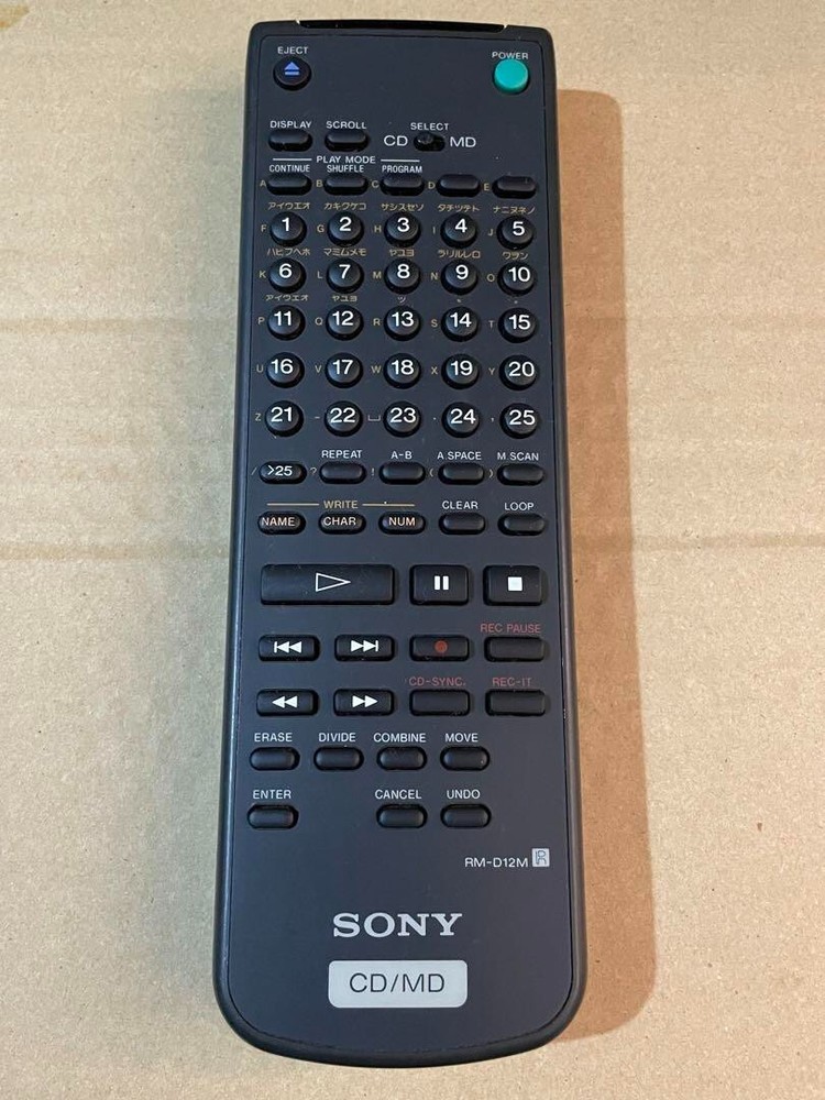 Used Remote control for SONY MXD-D1 with Tracking