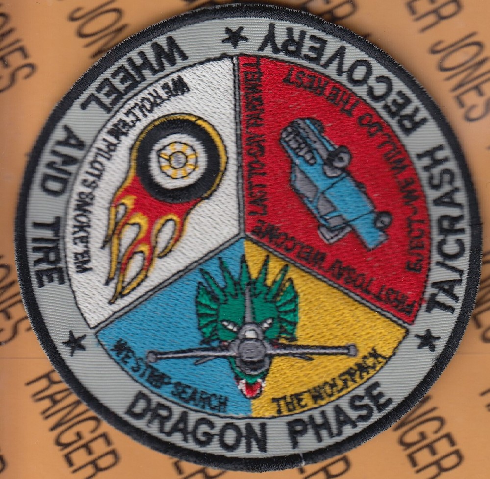 USAF Air Force 25th Fighter Sq FS Dragon Maintenance 3.75" patch c/e