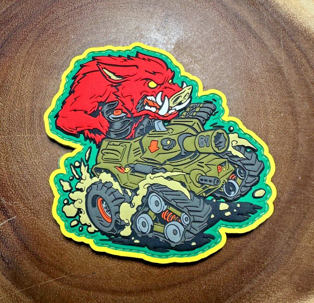 War Machine Red Boar PVC Morale Patch