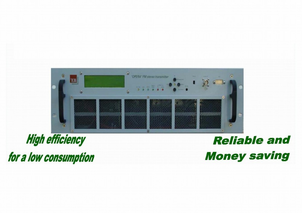 Transmitter Broadcast FM wide band TEM OPERA 1500 watt - with Remote Control