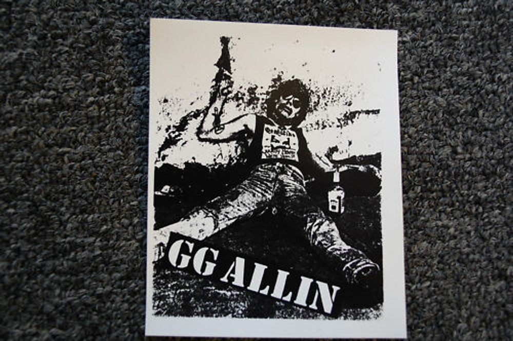 GG Allin Sticker Vinyl Decal 4" X 3.5" (232)
