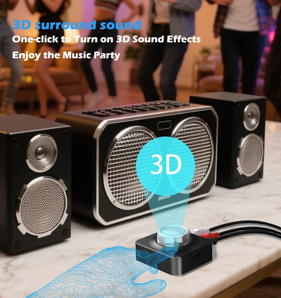 Bluetooth Receiver for Home Stereo, Bluetooth to RCA Adapter for Old Receiver...