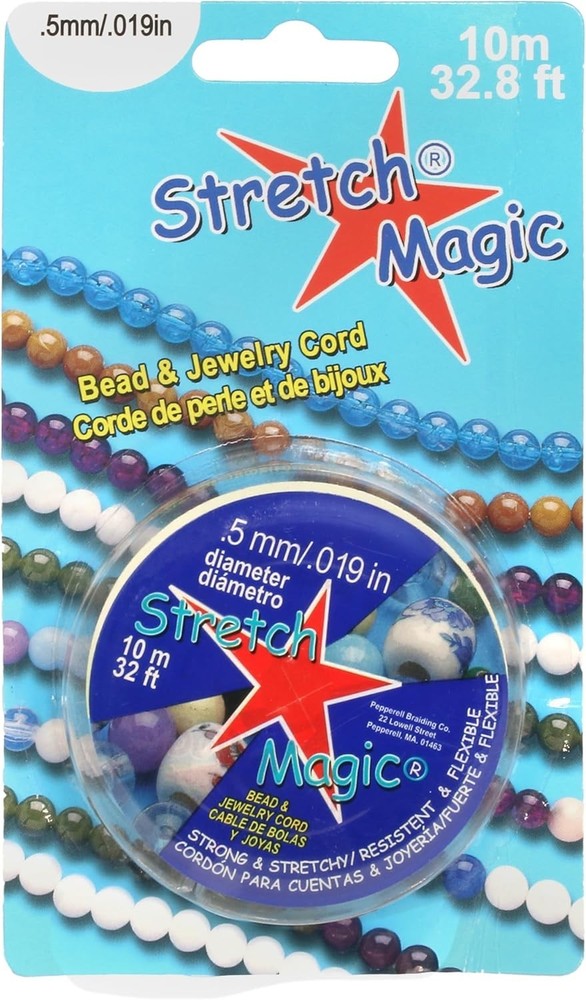 Stretch Magic Elastic Easy to Knot, Strong & Stretchy String for Making Beaded