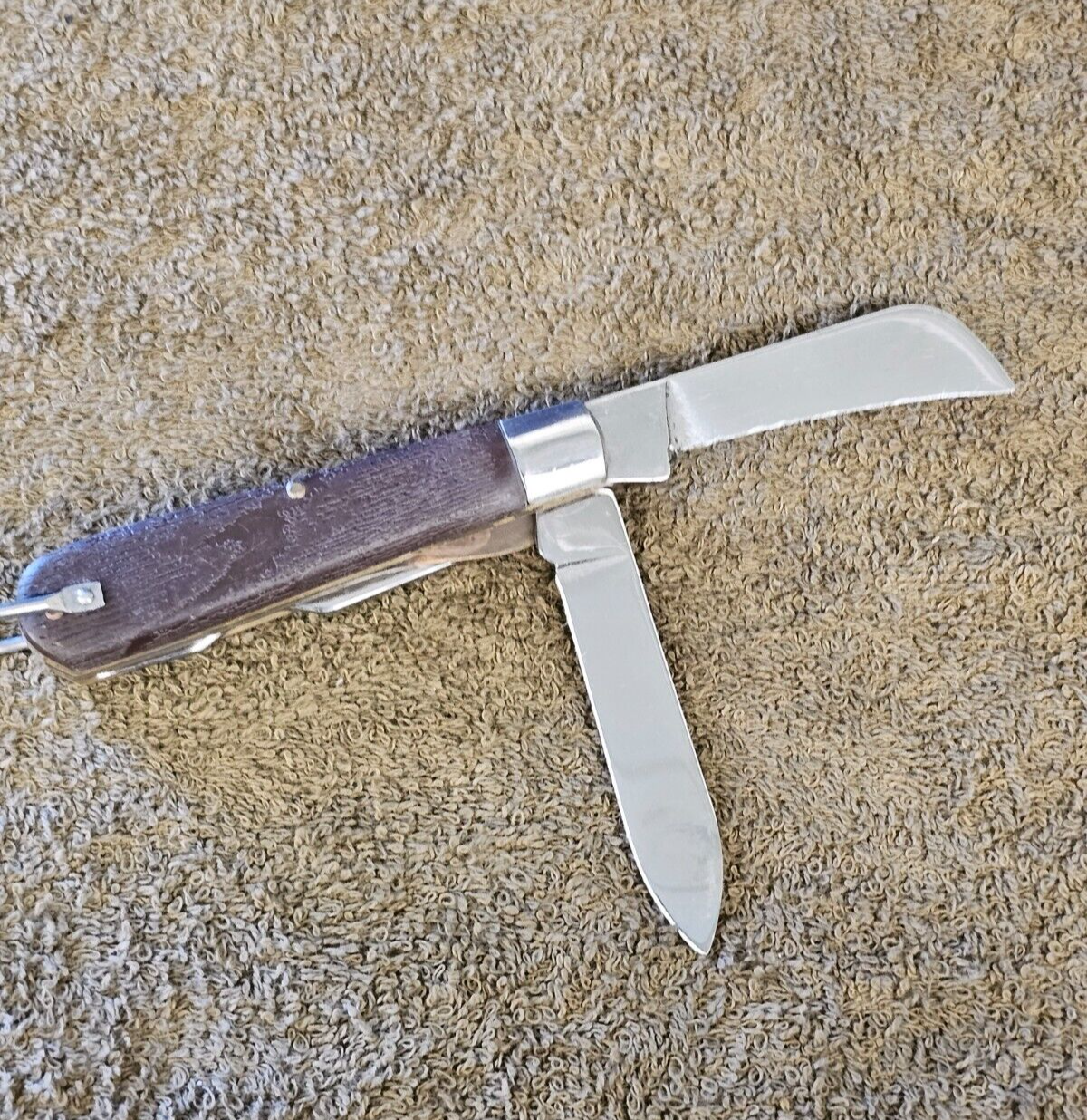 Klein Tool Electrician Folding Pocket Knife 3 Blade KK LL USA Chicago