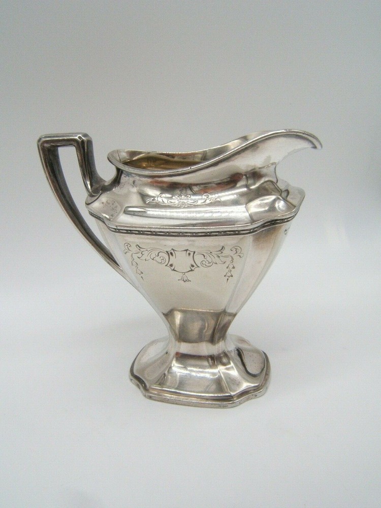 CHIPPENDALE SILVERPLATE CREAMER VGC