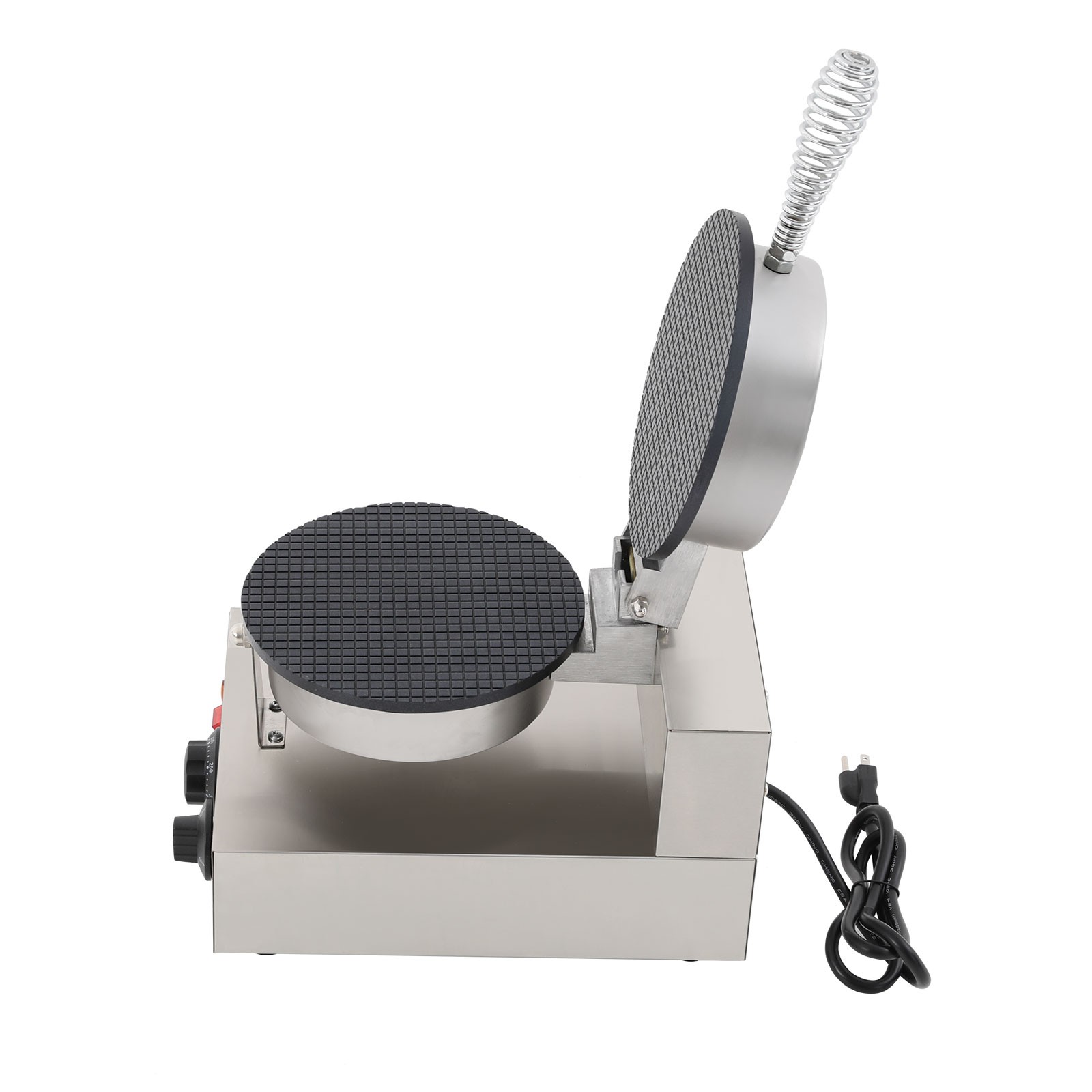 Commercial Electric Waffle Cone Maker 1200W Egg Roll Machine w/ Cone Mold