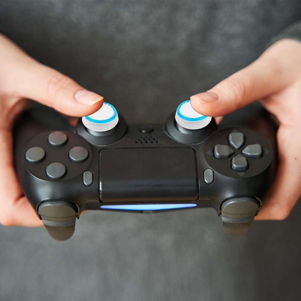 4PCS Silicone Thumb Grip Caps for PS5 PS4 Xbox Switch Pro Controller Joystick