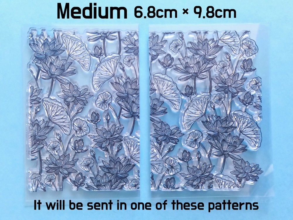 Ginkgo Lotus Pattern Texture Mats for Polymer clay | Imprint pattern stamps