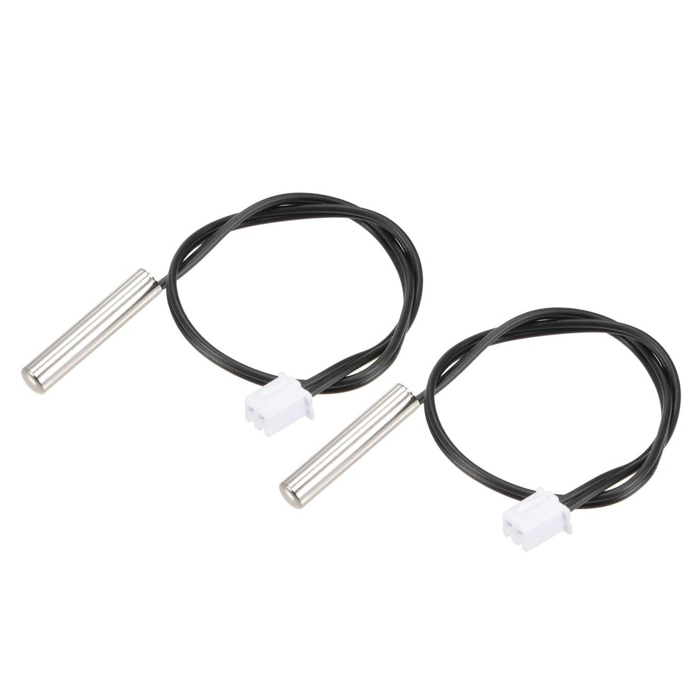 2pcs 5K Temperature Sensor Probe, Stainless Steel Thermal Sensor Probe 200mm