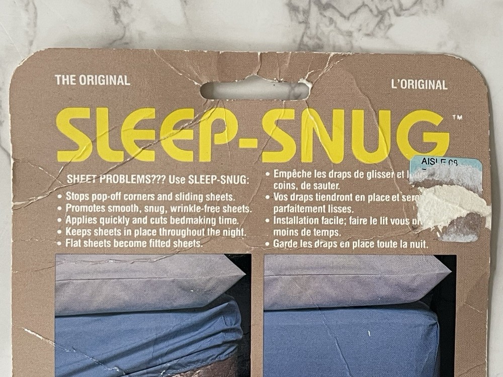 Sleep Snug Plastic Bed Sheet Holder 4 Piece Pack Open Package Keep Sheets Snug