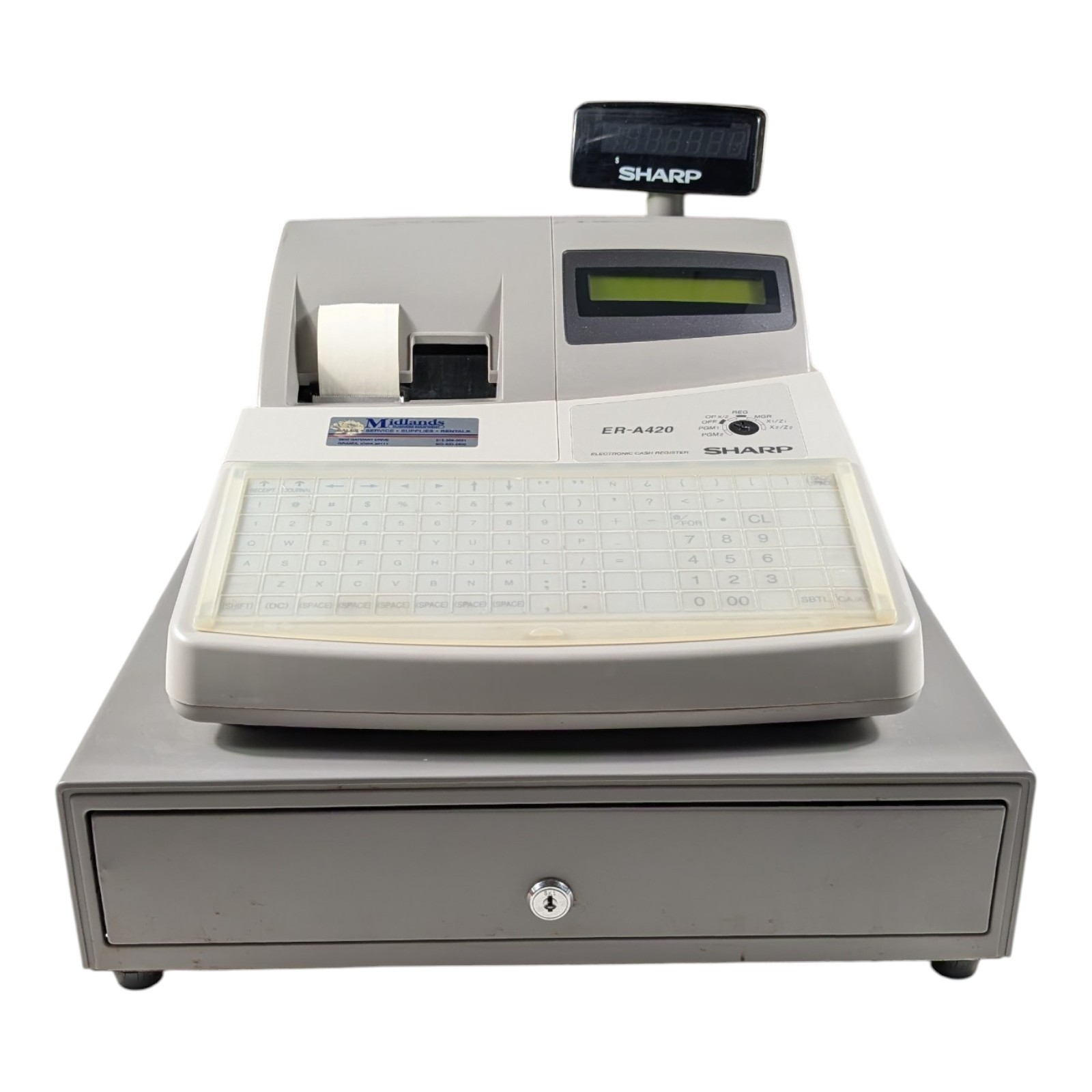 Sharp Electronic Cash Register ER-A420 (1) "MA" Key No Manual