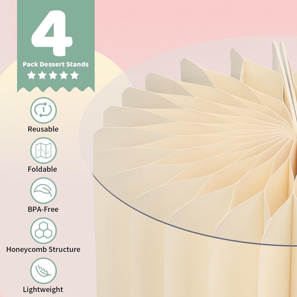 Buffet Risers Food Risers for Buffet Table Acrylic Risers Display Stands Tall...