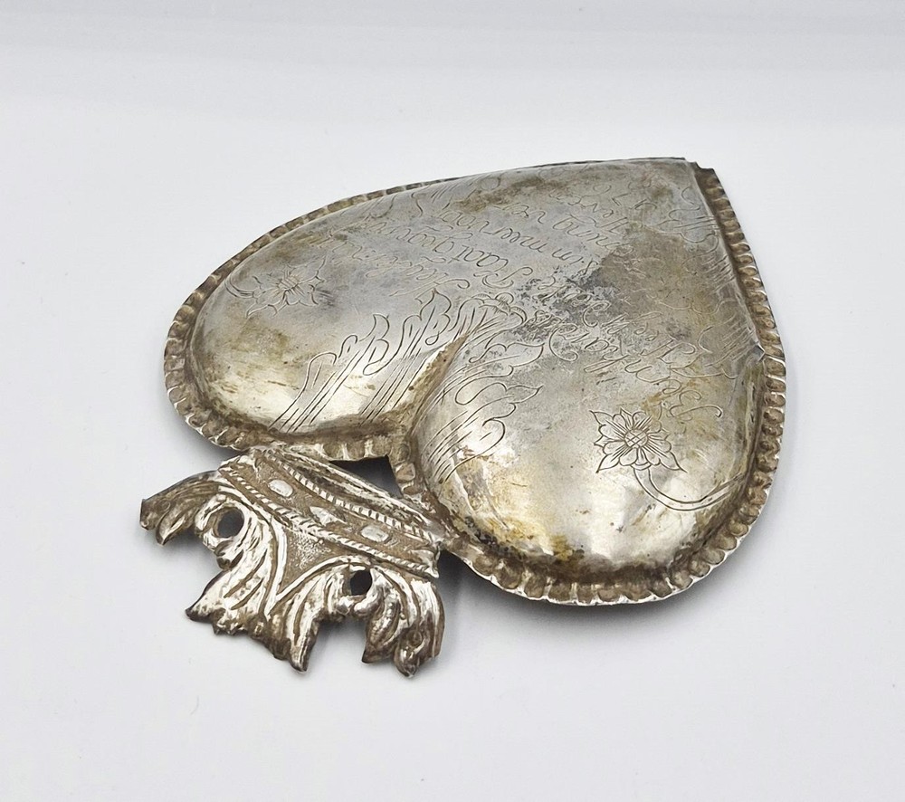 18TH CENTURY DUTCH SOLID SILVER ENGRAVED PLAQUE / PANEL c1764