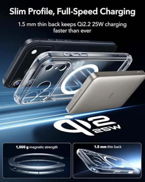 for Case, Camera Control, Compatible with MagSafe, iPhone 17 Pro Max A-Clear