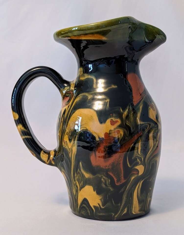 Handmade Thrown Pottery Pitcher