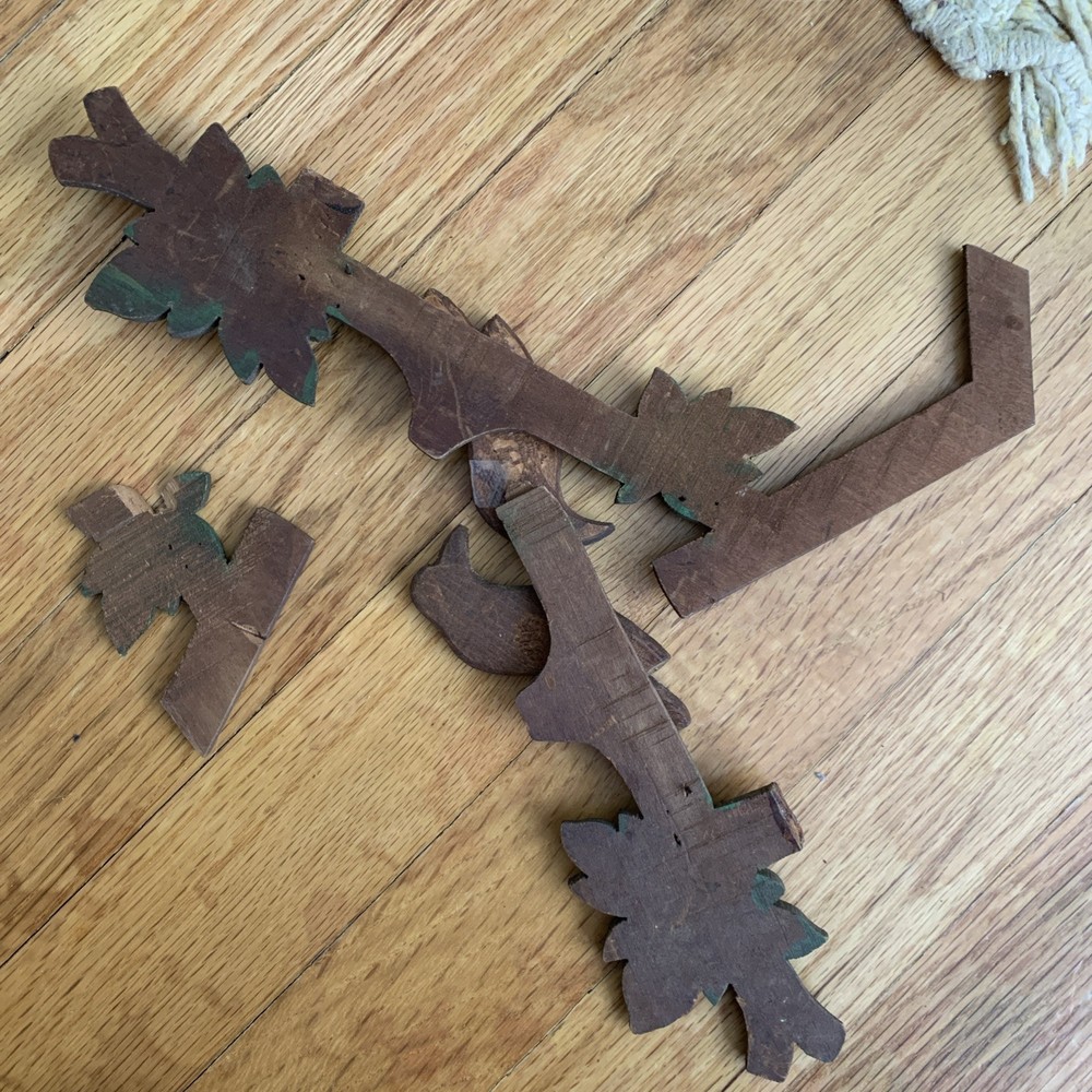 Vintage Bird Carving From Cuckoo Clock