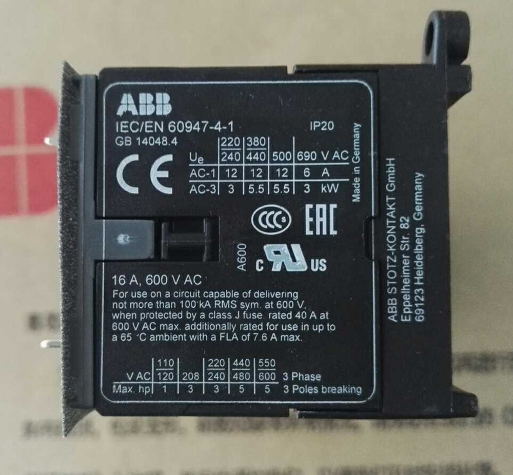 ABB Contactor VB7-30-10-P 24V AC