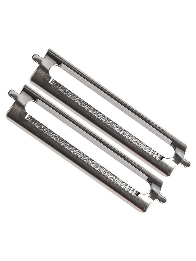 2PCS Stainless Steel Single-sided Flat Blade Multi-functional Peeling Blades