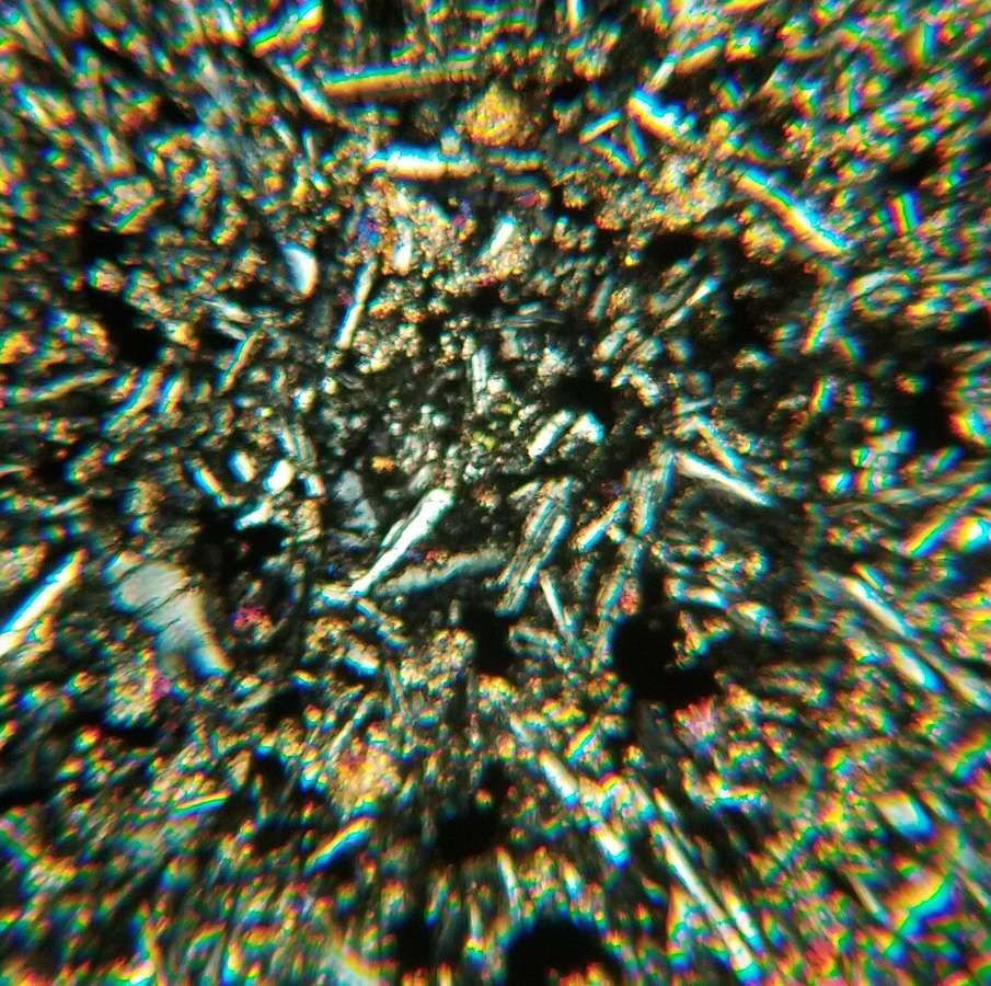 Thin-section Mount from IRDP Borehole Petrographic Microscope Slide IRDP 1814.14