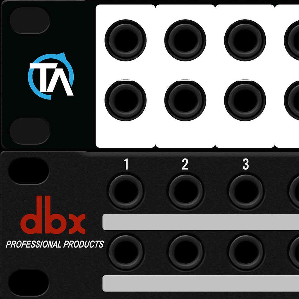 Single - Blank Patch Bay Labels Compatible with DBX PB-48 by Trace Audio