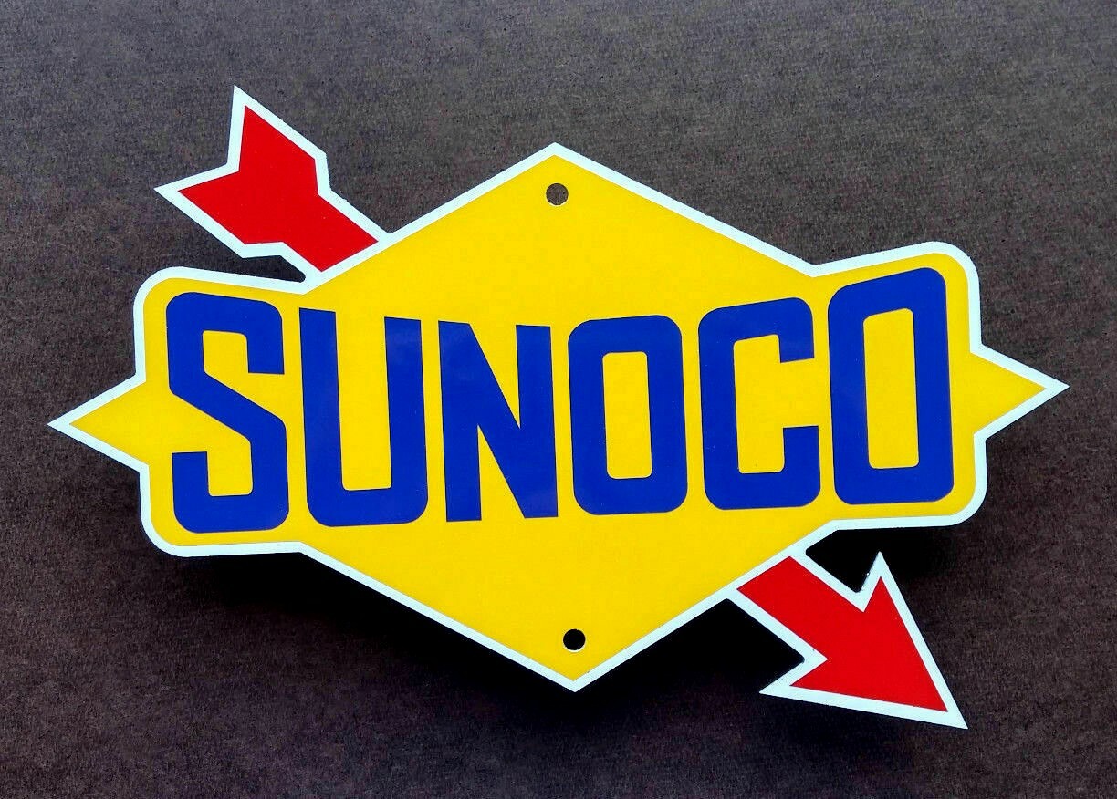 SUNOCO SIGN - Garage Decor - NASCAR - Racing Logo - Automobilia - Petrolania
