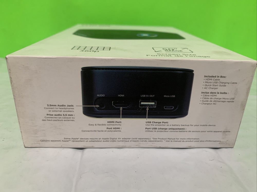 Miroir Micro Projector M75 Open Box