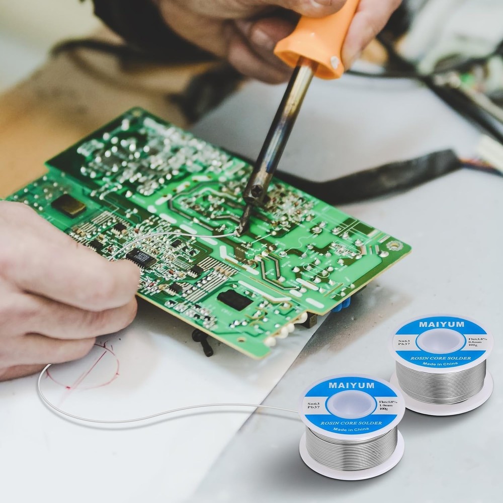 Compact 0.8mm Rosin Core Tin Lead Solder Wire for Efficient Electrical Repairs