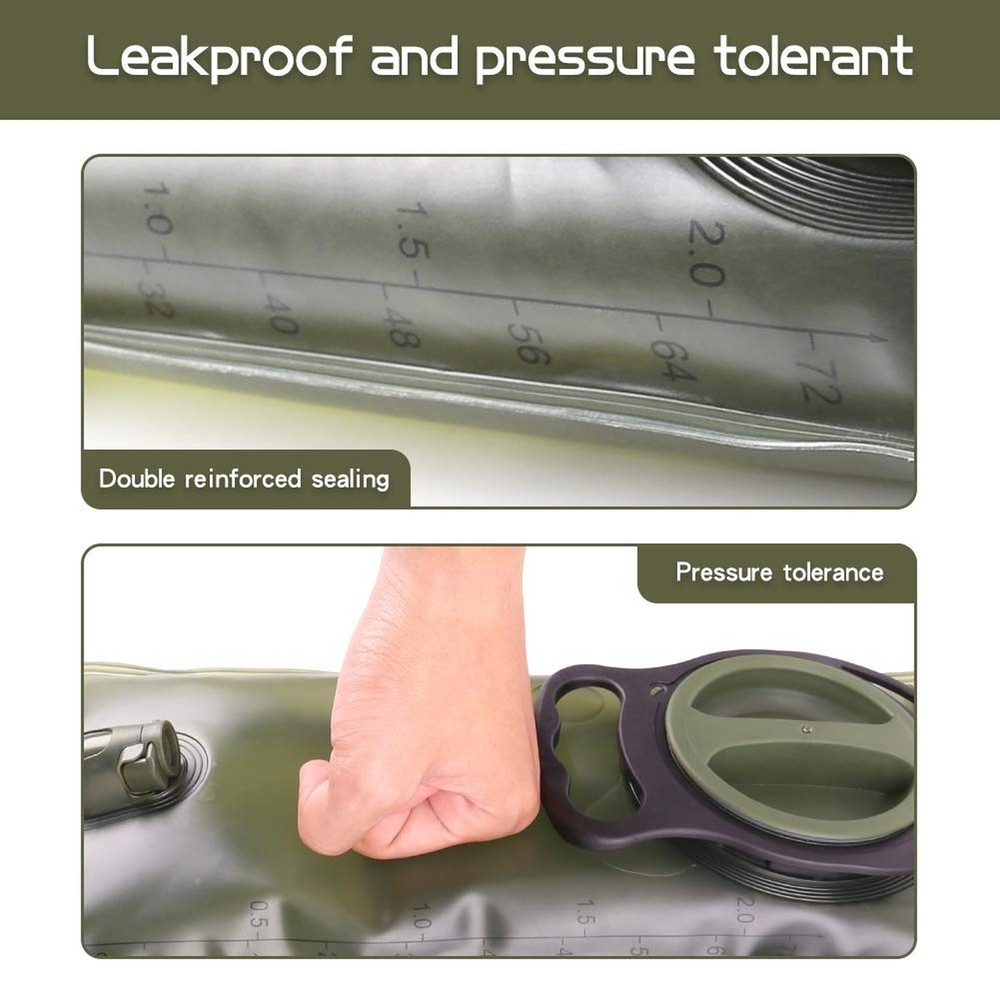 2L Hydration Bladder, Water Bladder for Hiking Backpack 2 Liter Water Storage...