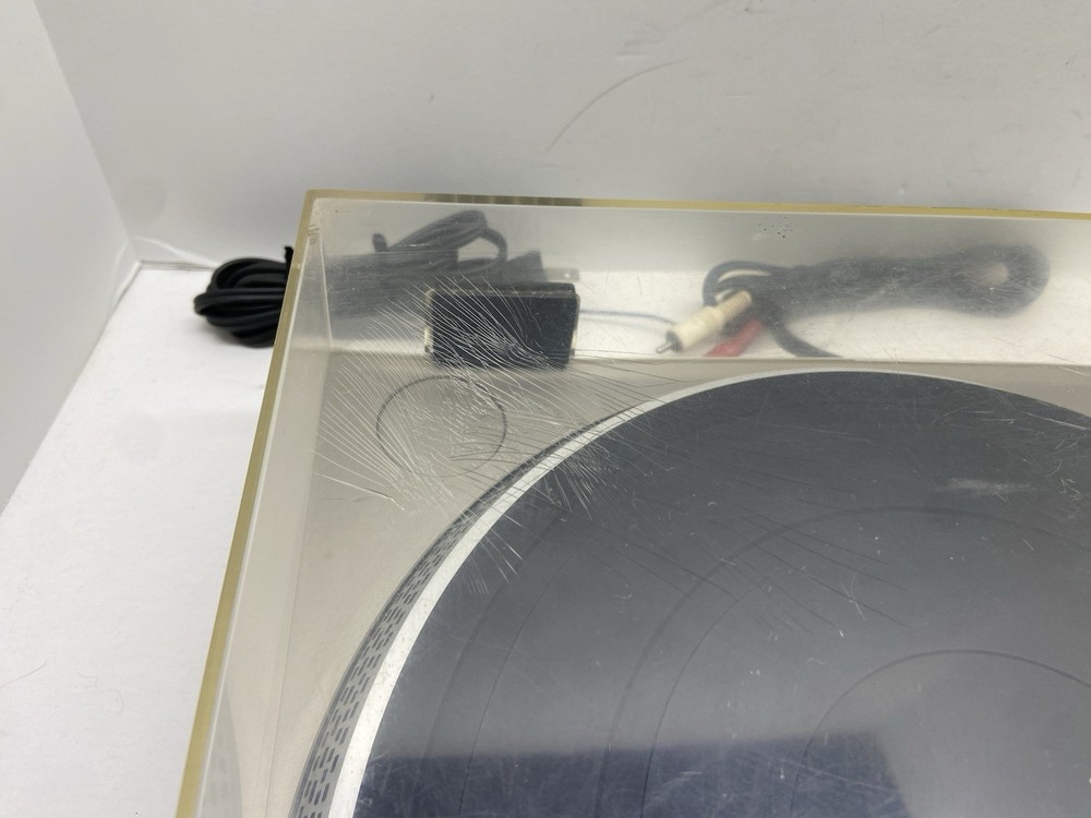 Sony PS-212 Direct Drive Turntable Bench Tested Working Missing Right Foot