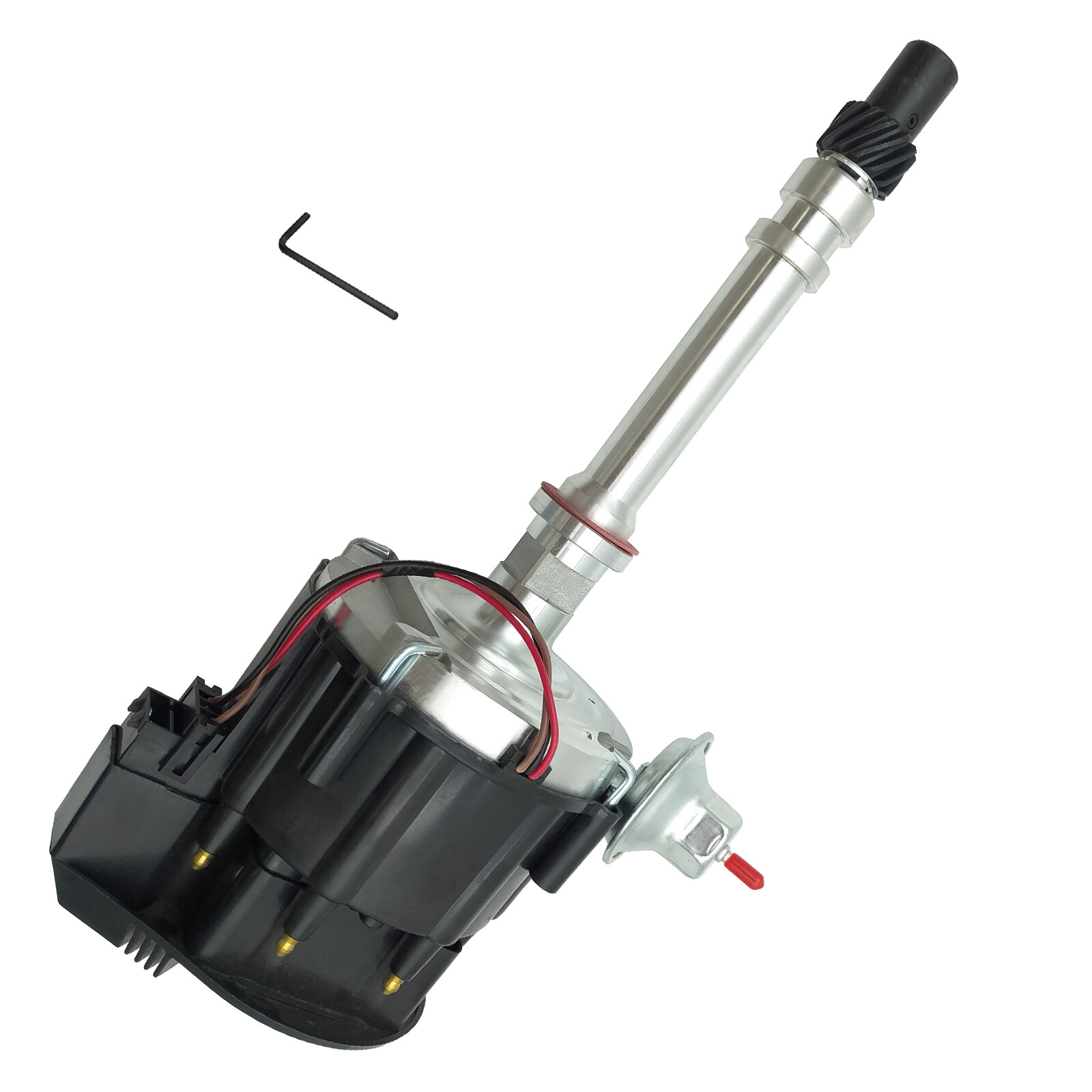 SBC BBC Chevy HEI Distributor Black Cap 65K Volt Coil - 283 305 350 396 427 454