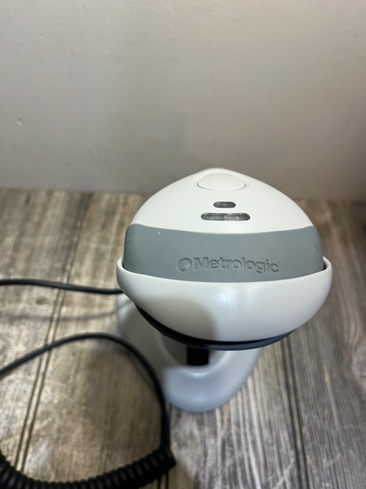 ✅Metrologic Voyager USB Wired Barcode Scanner with Stand-✅Tested/Working✅