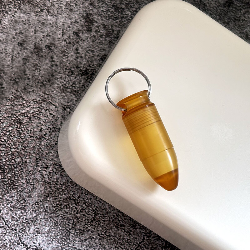 PEI Titanium Waterproof Pill Holder Case Organizer Container Keychain EDC Gift