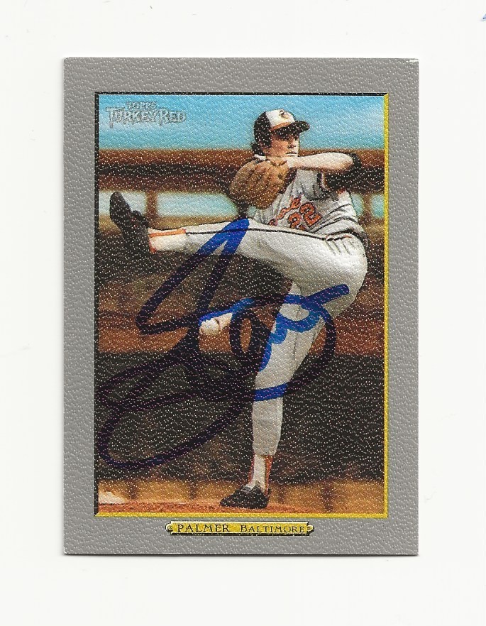 JIM    PALMER     ORIOLES      AUTOGRAPHED    CARD