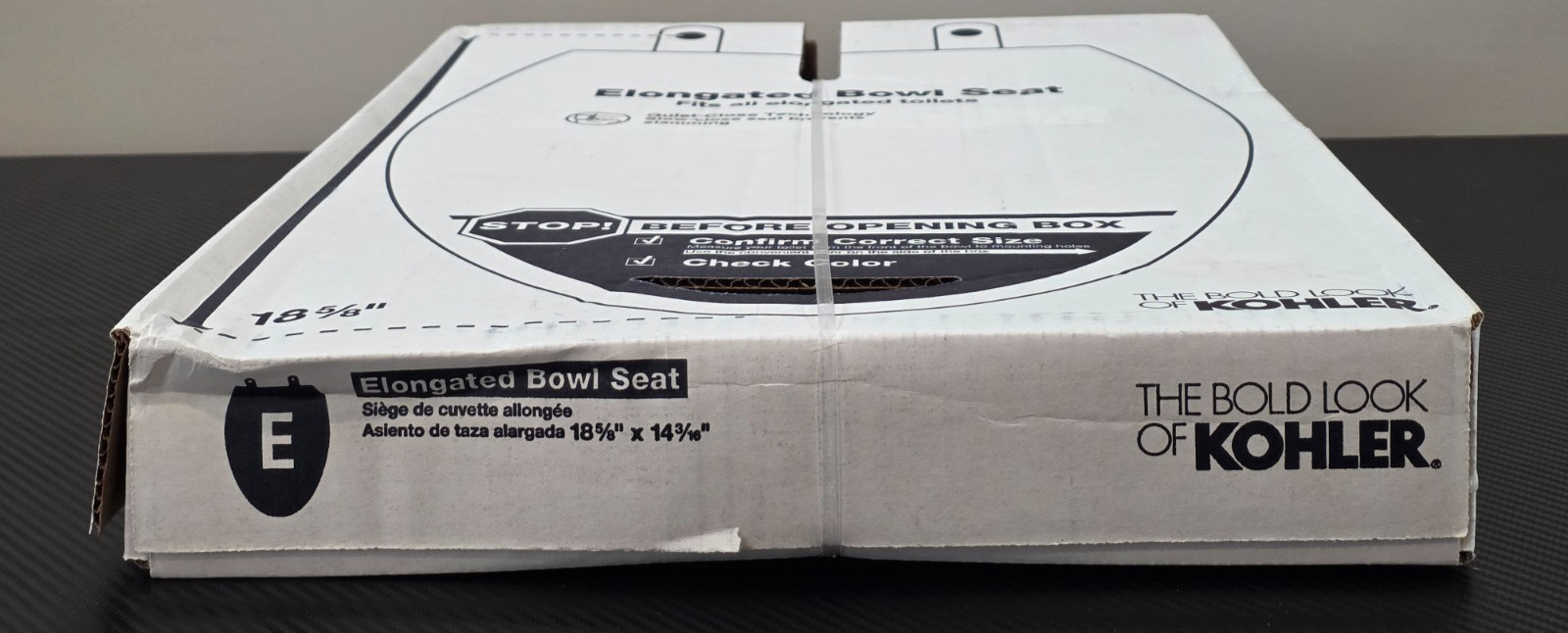 Kohler 20110-0 Grip-Tight Brevia Quiet-Close Elongated Toilet Seat White