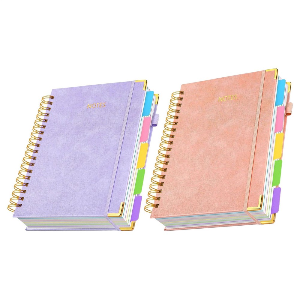 Spiral Bound Notebook B5 Journal Notebook With Removable Divider 300 Graceful