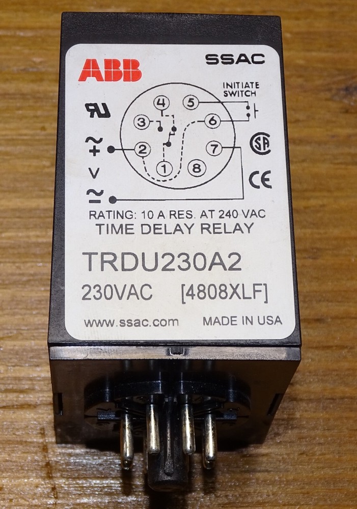 TRDU230A2 Time Delay Relay, SSAC, NEW, Multi-Function relays, timer, industrial