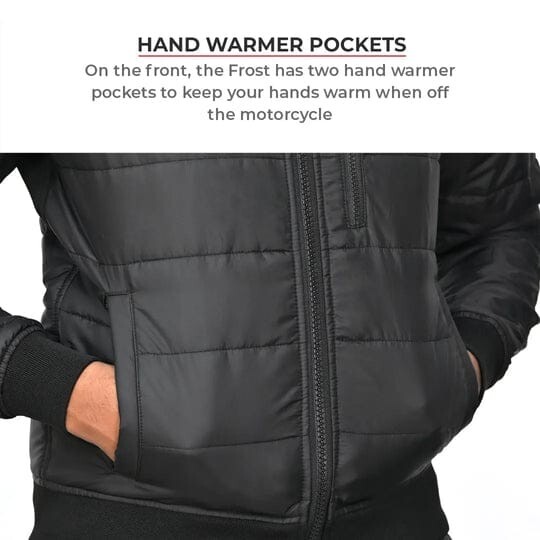 FROST - MOTORCYCLE WARM JACKET BLACK