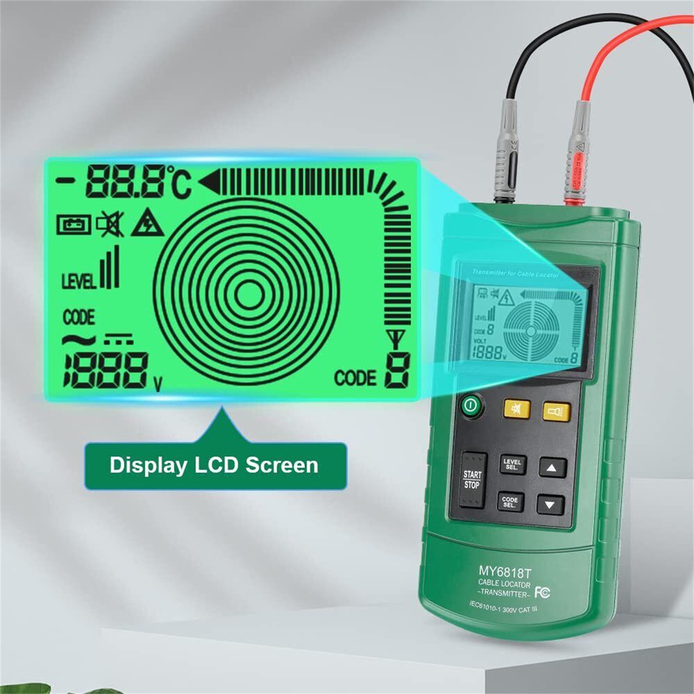 Underground Wire Locator Tester Detector Pro Cable Pipelines Tracker 1 Set