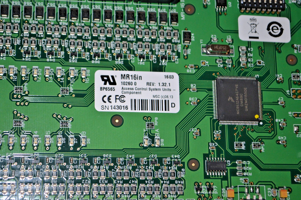 Mercury MR16IN Input Module PCB Access Control Lenel Avigilon RS2, 16CH Input