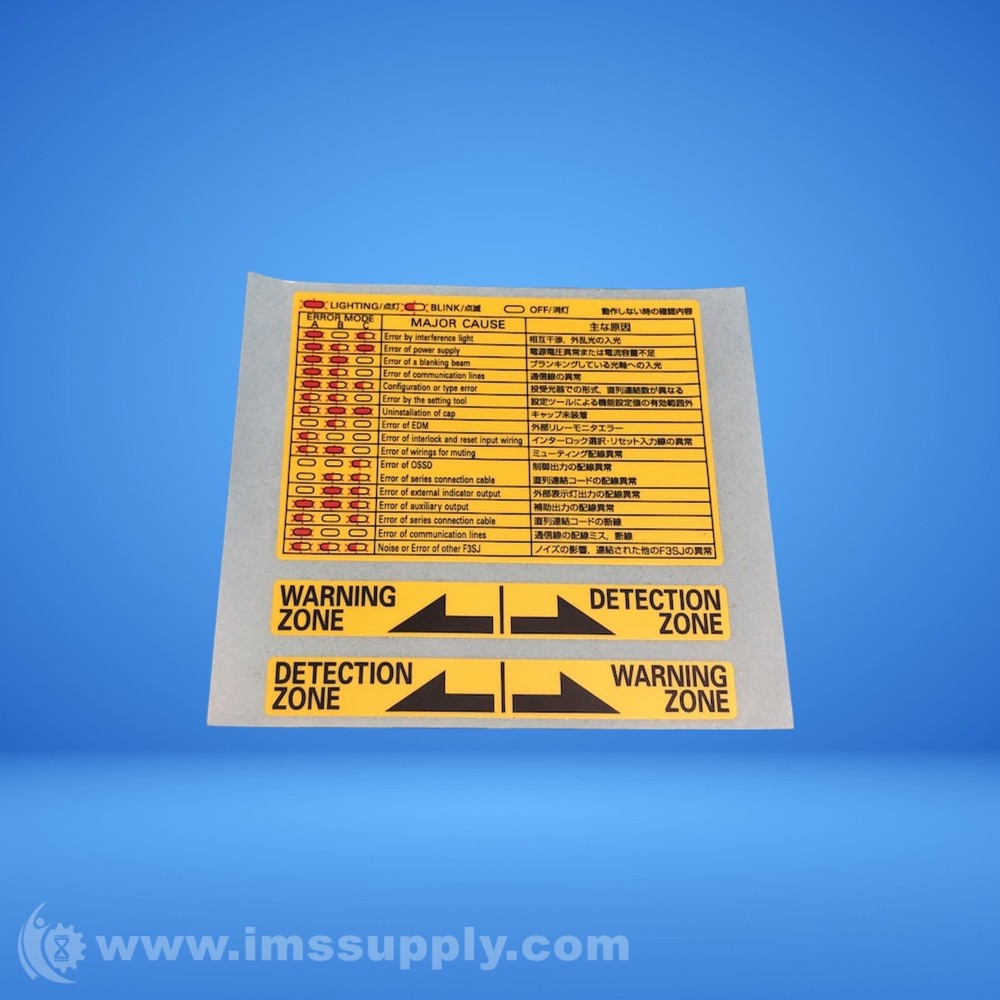 Lighting Warning Zone Detection Zone Label FNIP