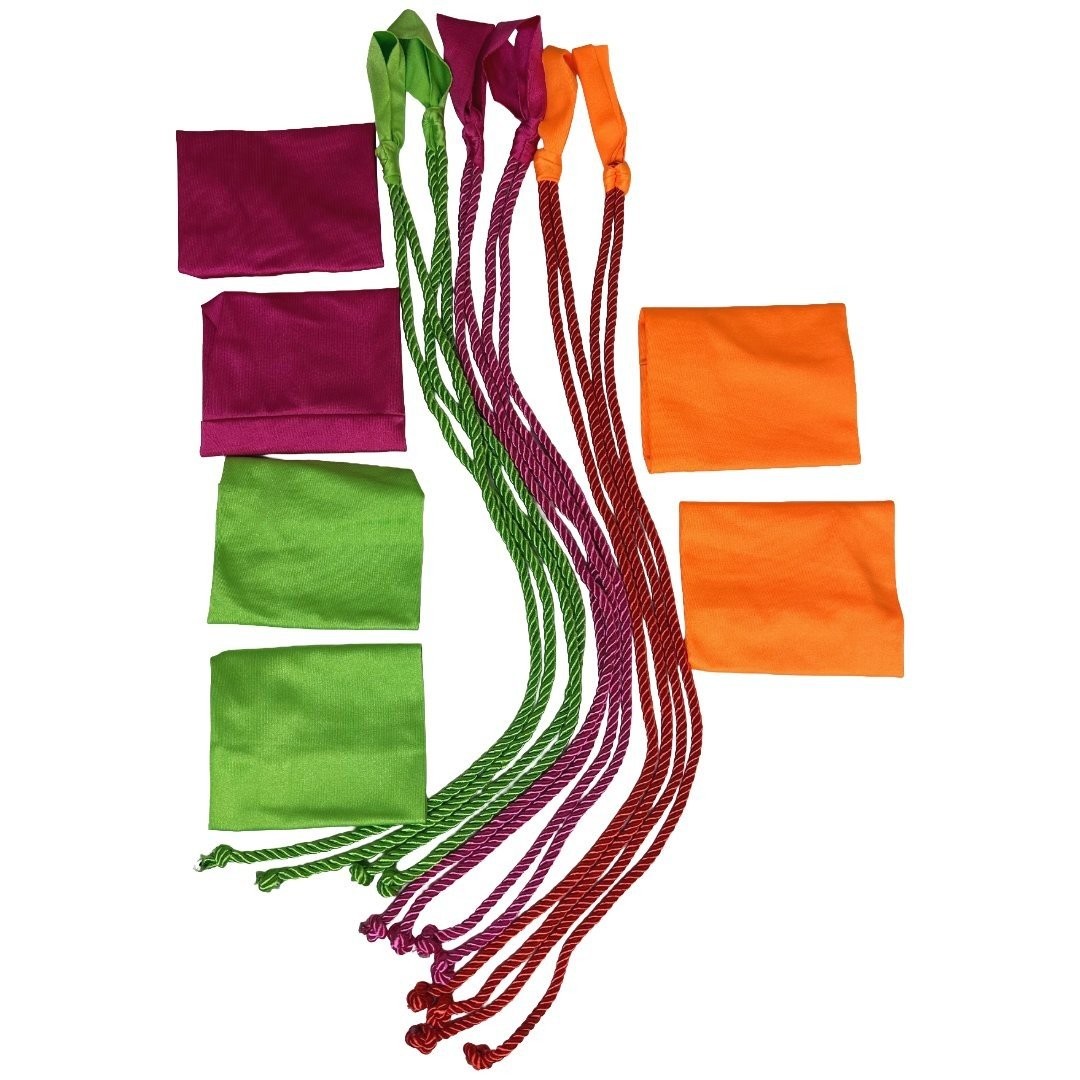 Ultimate Warrior Multicolor Tassels and Wristbands Set of 2 Costume