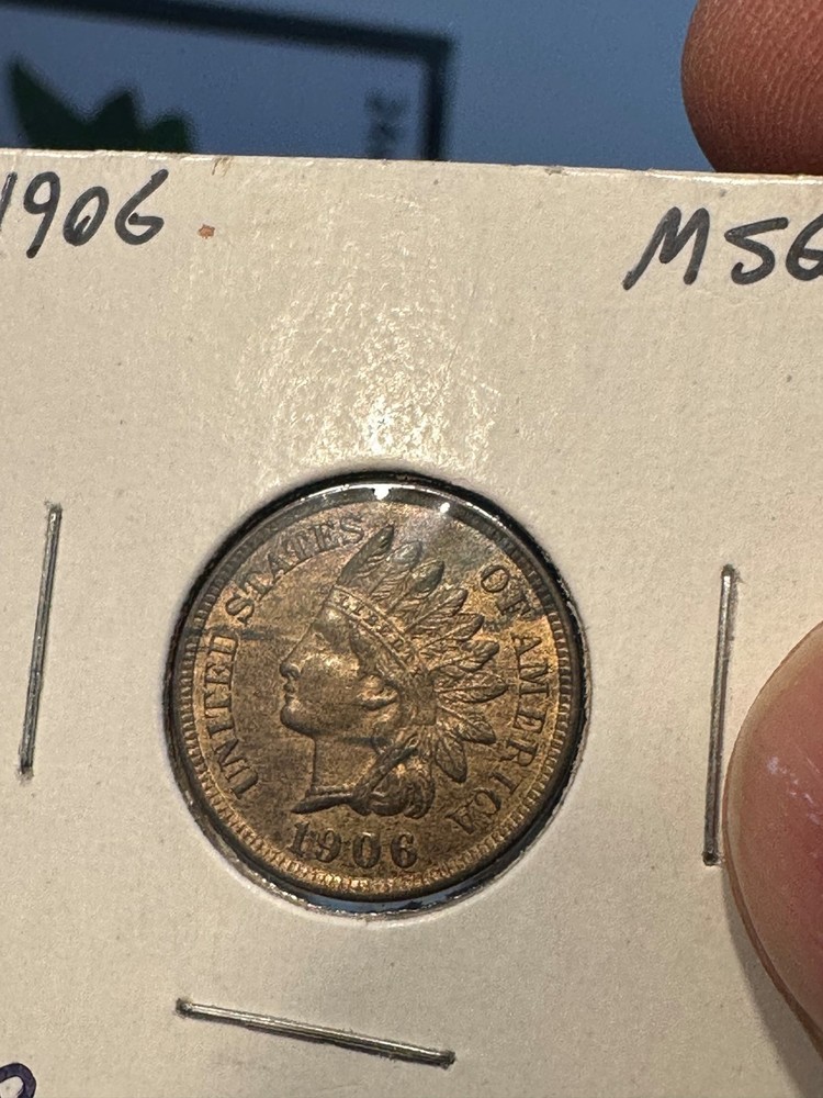1906 indian head cent UNC. ++ RB
