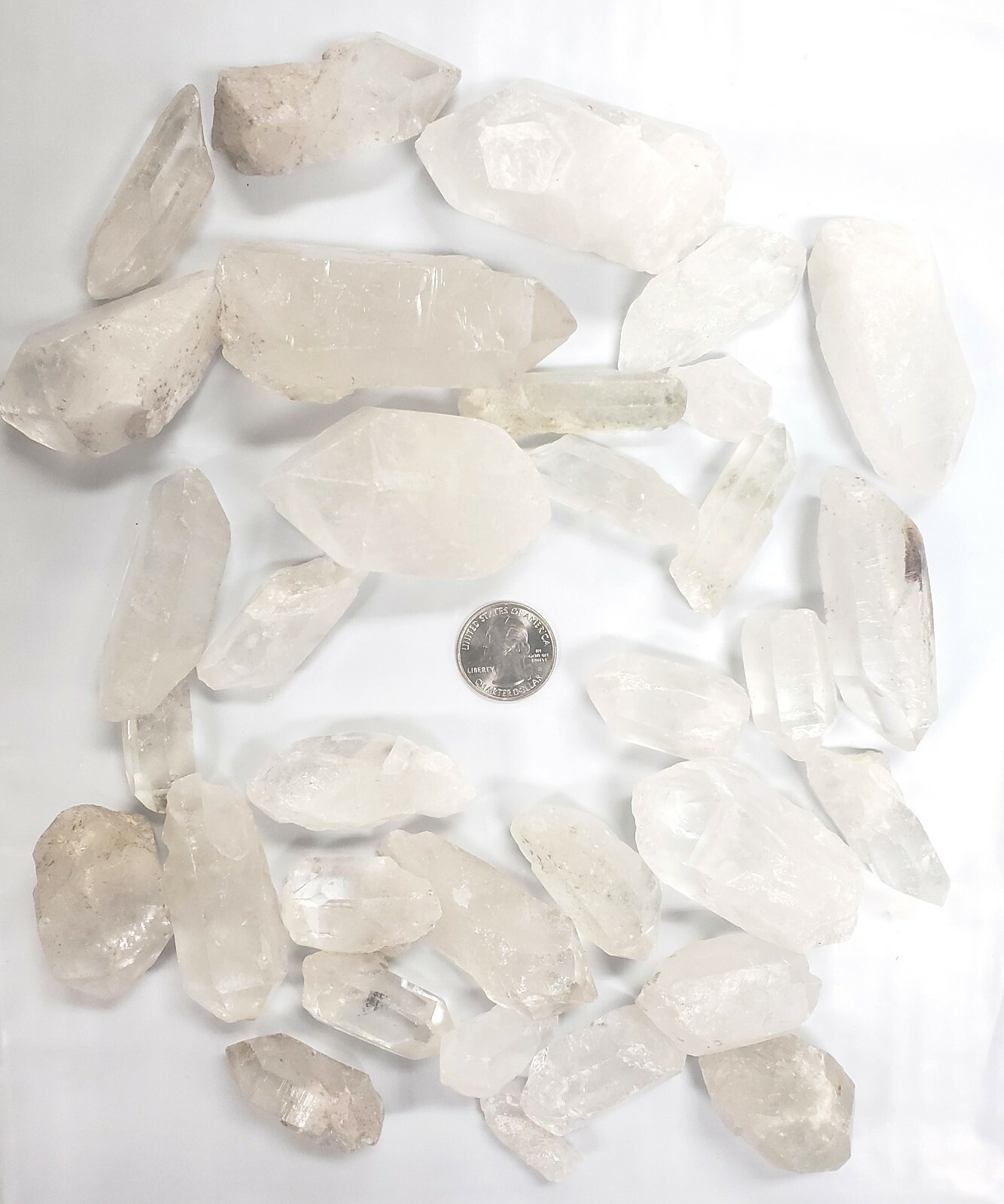 Quartz Crystal Bulk 1 LB - 2 LBS - Wholesale Quartz Crystal Points