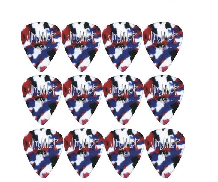 Dunlop Genuine Celluloid Classics Confetti - 1 Dozen Picks (Medium)