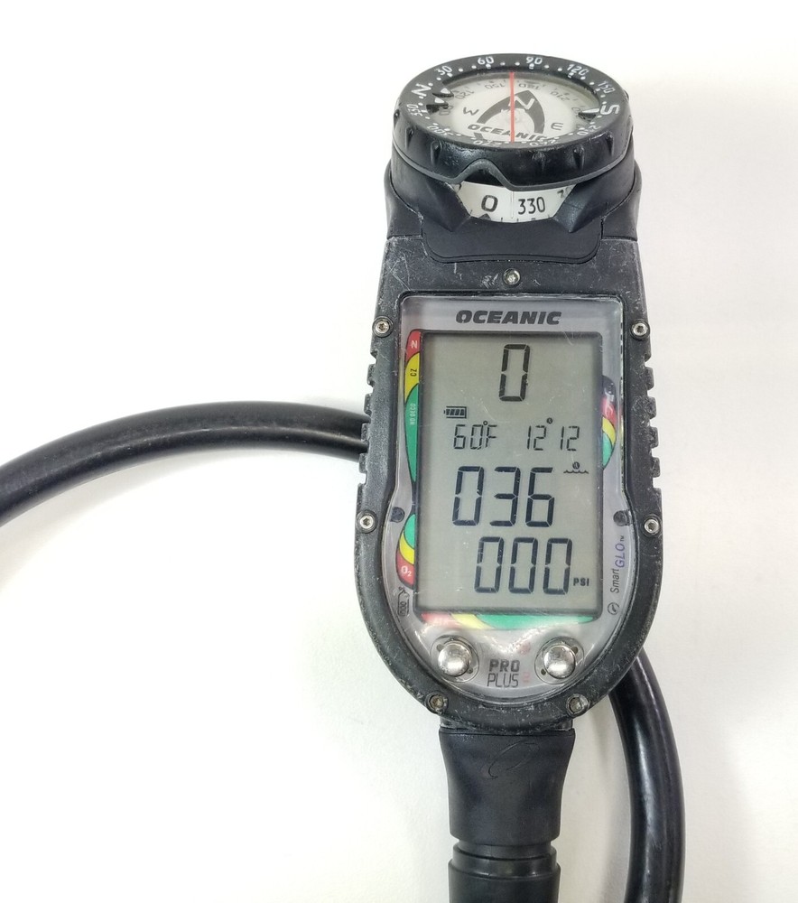 Oceanic Pro Plus 2.1 SCUBA Dive Air Integrated Computer, Compass Air & Nitrox 2