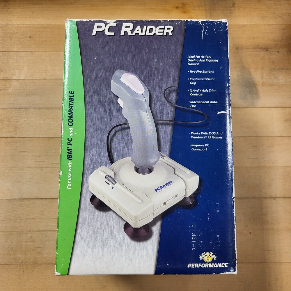 PC Raider Joystick Controller by Performance for DOS & Windows 95 Games NEW