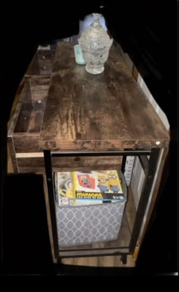 Entryway Table,Rustic Console Table with 2 Drawers, Industrial Console Tables...