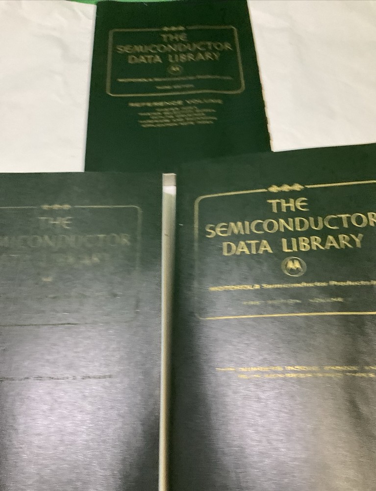 VTG 1972 First EditionThe Semiconductor Data Library Volume 1 ,2 & Third Edition